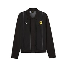 PUMA Scuderia Ferrari Race Premium Full Zip Jacket Mens Black Casual Athletic Ou