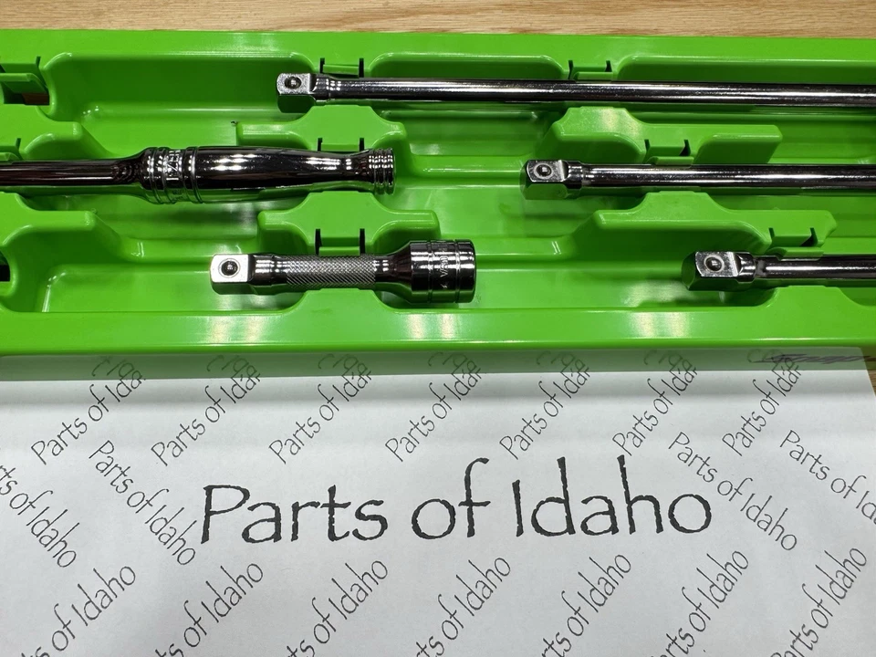 "Herramientas a Presión NUEVO LIMITADO VERDE 3/8"" Juego de Bandeja de Trinquete y Extensión de Unidad FZERO" Foto 4 de 4