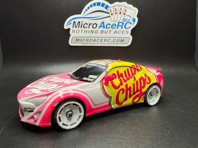 Used Mini-z MR02 ASF conversion 94mm Many Upgrades Toyota 86 body Chupa Chups