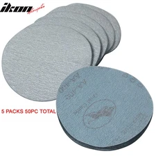 50PC 5Inch 127mm 400 Grit Auto Sanding Disc No Hole Sandpaper Sheets Sand Paper