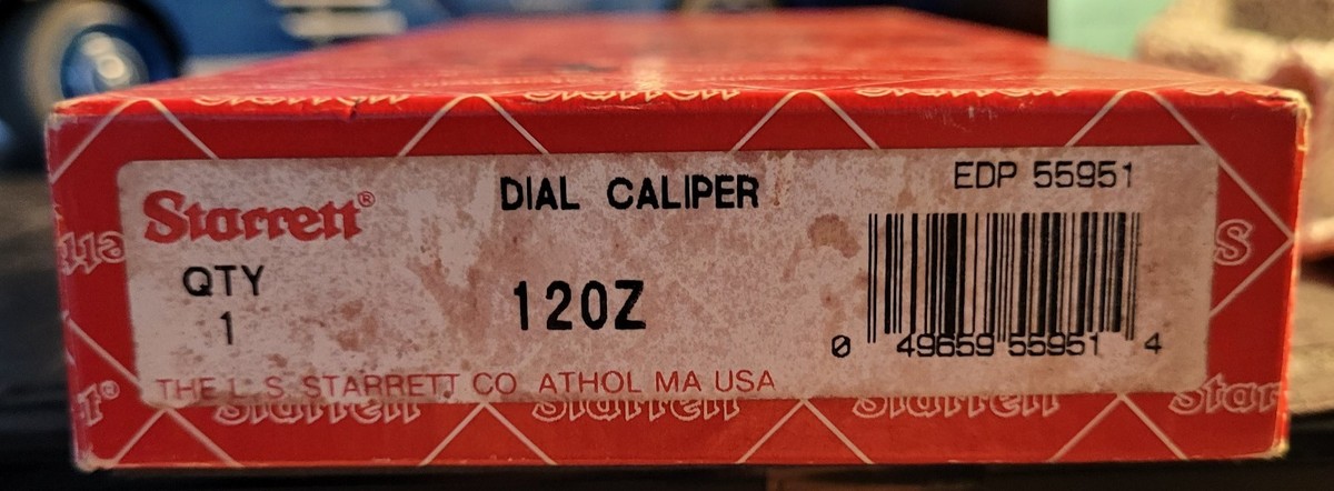 NOS Starrett 120Z-6 Dial Caliper 0-6