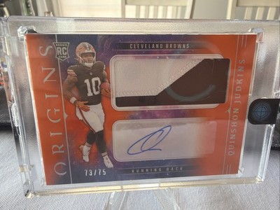 Quinshon Judkins 2025 Origins RPA Orange /75 RC Auto Patch Browns