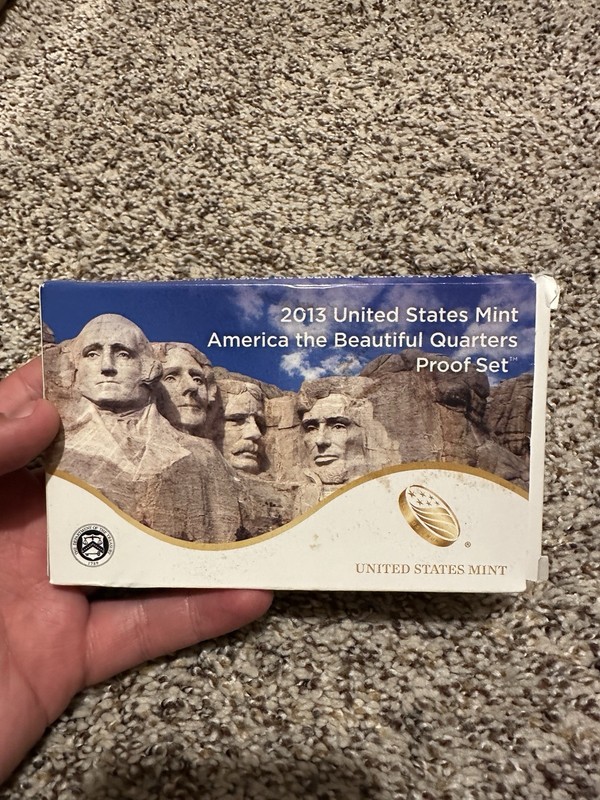 2013-S America the Beautiful Quarters Proof Set US Mint 5 Coins w/ Box & COA