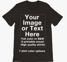Personalized Custom TShirt Shirt with Your Photo/Text/Logo Full Color