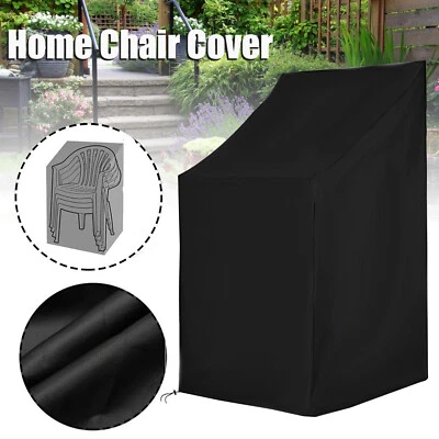 PAKASEPT Large Waterproof Stacking Chair Cover Outdoor Garden Patio Furniture Protection