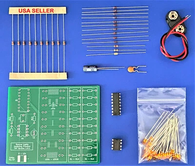 Electronics Soldering Practice Circuit Board Kit - Runway Lights