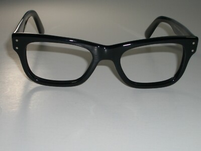 RAY-BAN RB2283 MR BURBANK 52[]20 145 THICK SHINY BLACK EYEGLASSES
