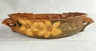 Roseville Clematis Console Bowl Large 461-14" Art Pottery Vintage 1940s Brown