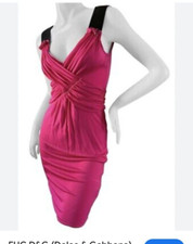 Dolce & Gabbana Women's Midi Dress UK 18 Pink, Bodycon sensual dress £550