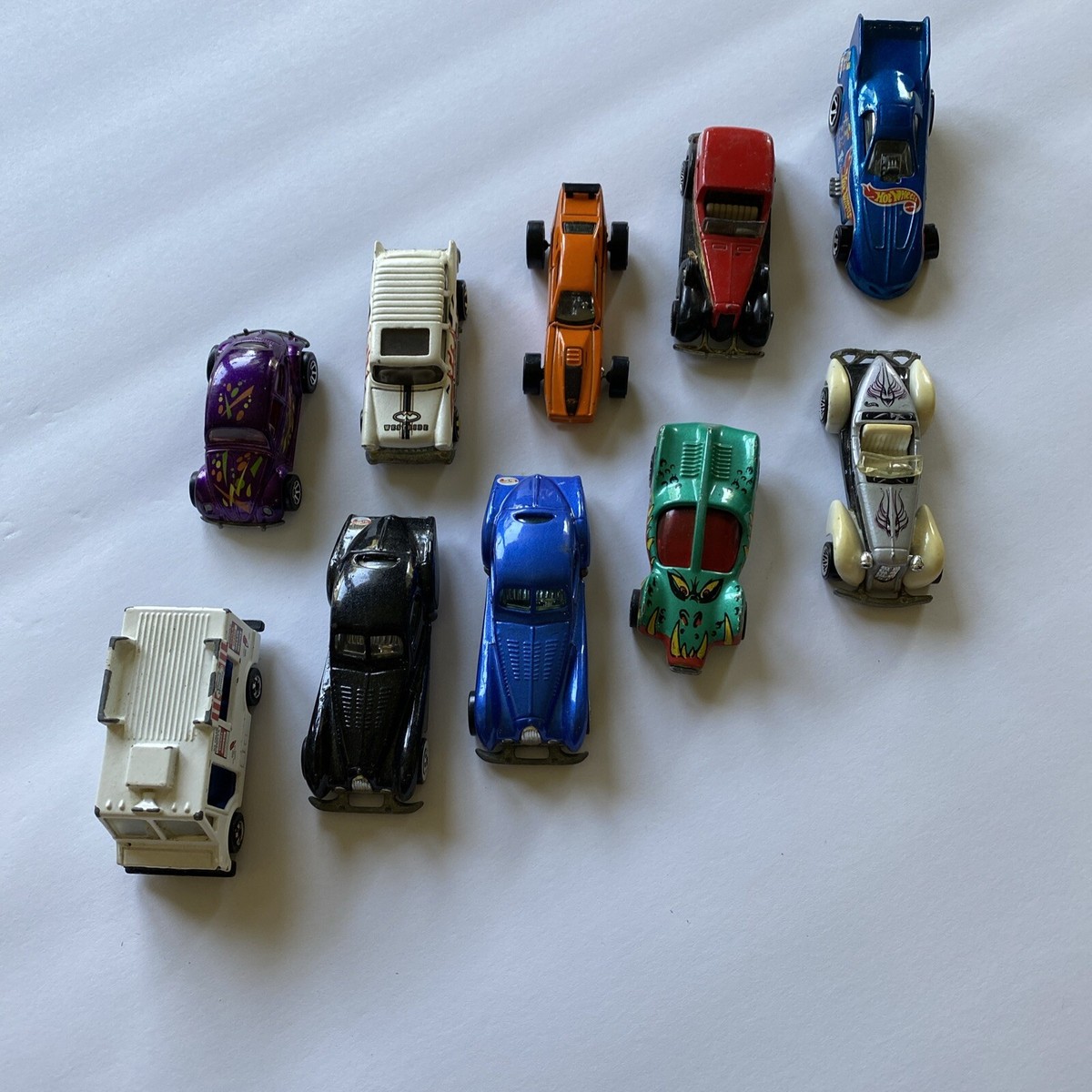 Lot De 10 Voitures Hot Wheels - Occasion - Collection