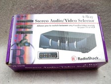  NOS RADIO SHACK 4-WAY STEREO AUDIO/VIDEO SELECTOR MODEL 15-1978 INSTRUCTIONS 