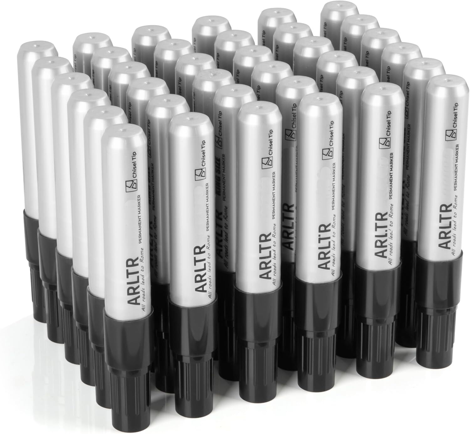 Bulk Pack of 36 Black King Size Permanent Markers-image