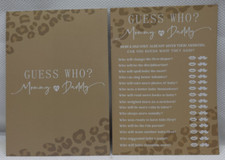 Guess Who Mommy or Daddy Baby Shower Game Gender Reveal Party - 30 Cards