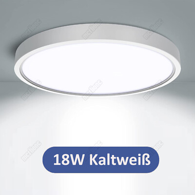 Semlos LED Deckenleuchte Flach Rund Deckenlampe 18W - Natürliches Weiß