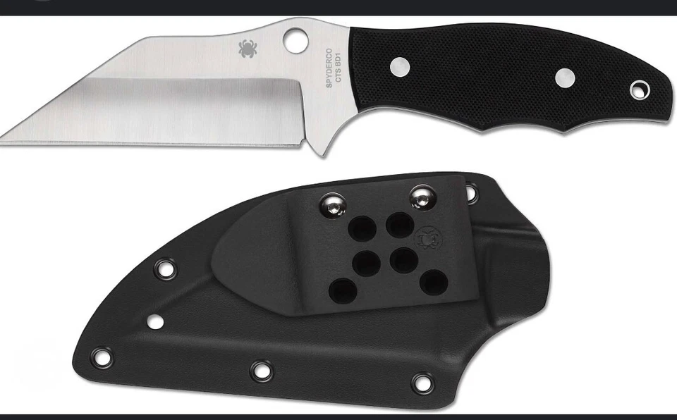 🔥Nuevo Cuchillo Táctico Hoja Fija Spyderco Ronin 2 CTS BD1 4.12’ Raro-NUEVO EN CAJA- Foto 4 de 4