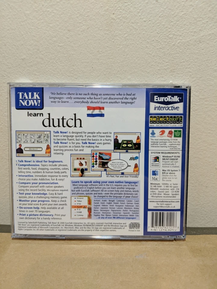 Talk Now! Learn Dutch - PC/MAC CD Rom Disc - Image 2 of 4