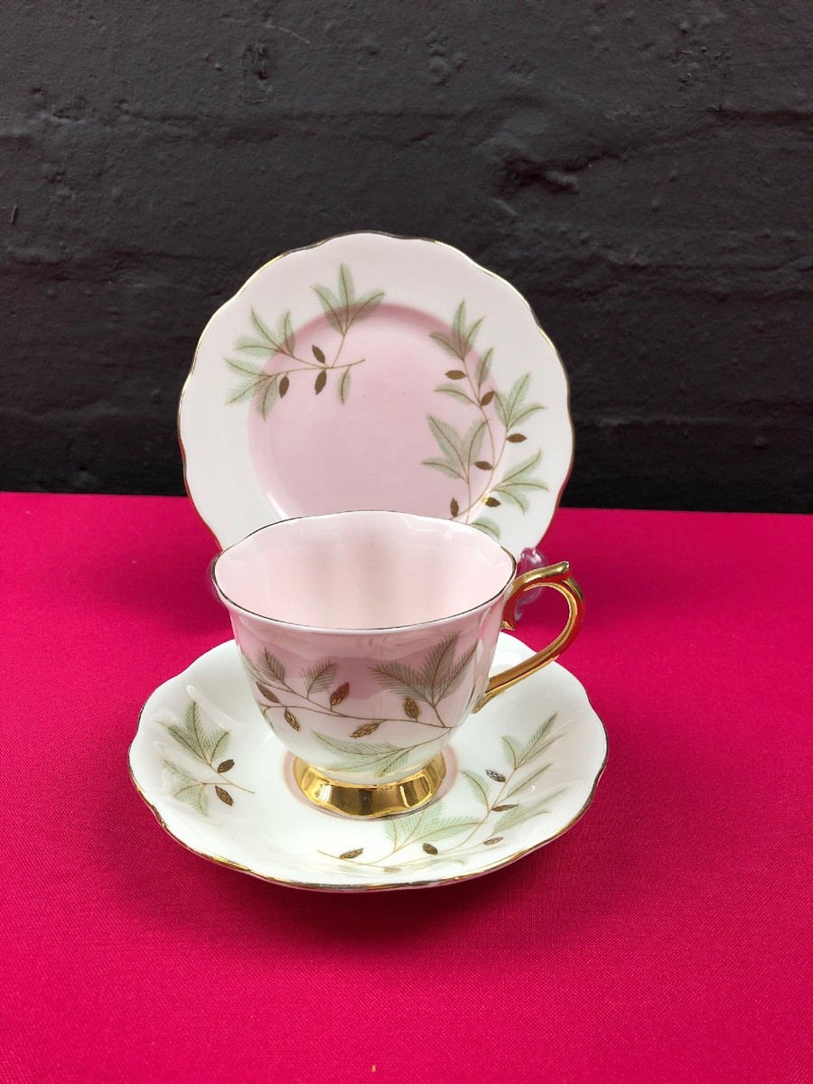 Royal Albert Braemar Pink Tea Trio Cup Saucer Side Plate 5 Sets 