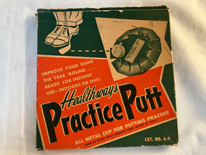 Vintage 1950s Healthways Practice Putt Putting Cup-Improve your Game Year Round!