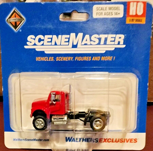 Tractor de eje único rojo Walthers SceneMaster 949-11190 HO International 4900 | Zustand: New