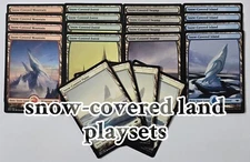 MTG Snow-Covered Land Playset (x4 Cards) Pick a Color! Modern Horizons 1 NM-LP