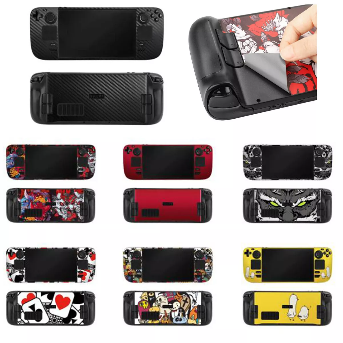 Protective Sticker Vinyl Skin For Steam Deck Console Full Set