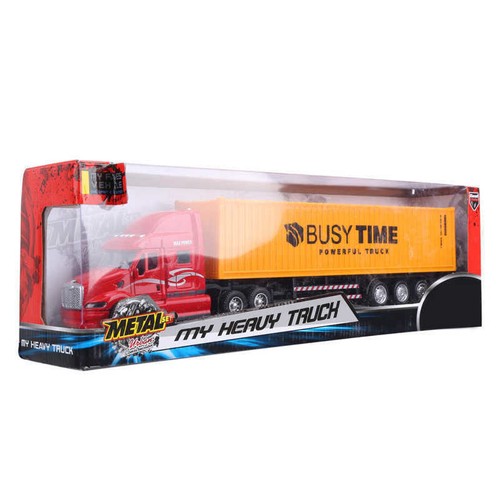 Camión contenedor americano 1:48 modelo de vehículo coche de juguete vehículo con luz sonido regalos - Imagen 8 de 15
