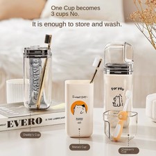 Storage Rack Toothbrush Cup Holder Mouthwash ...