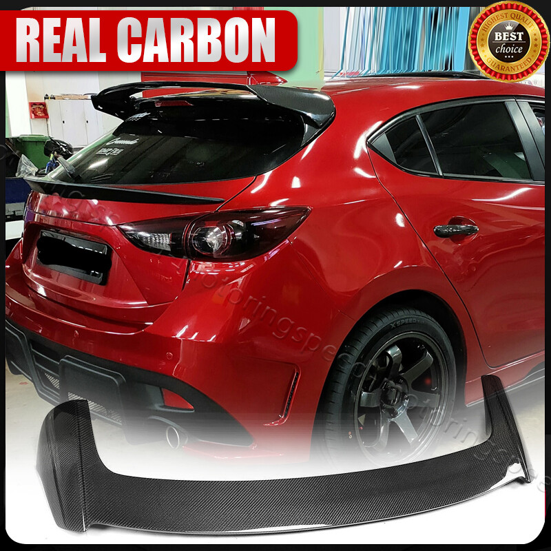 For Mazda 3 Axela Hatchback 2014-2017 Rear Roof Spoiler Window