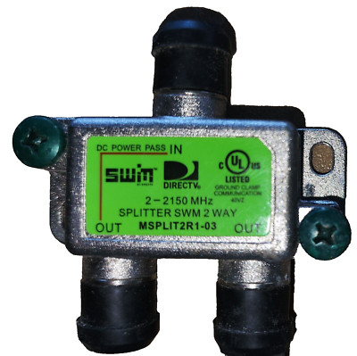 DirecTV 2-Way Splitter 2-2150 MHz MSPLIT2R1-03
