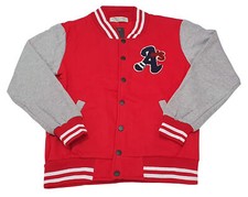 Oakland Athletics A's Red Letterman Varsity College Baseball Style Jackets