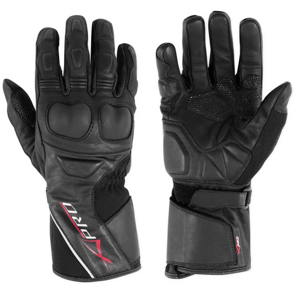 Moto Guantes Piel Protectores Nudillos Maxi Scooter Sport Touring - Imagen 1 de 1