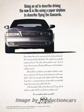 1993 Infiniti Q45 Original Advertisement Print Art Car Ad J859 1993 Infiniti Q45 Original Advertisement Print Art Car Ad J859