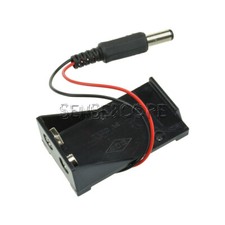 2 PIEZAS 9V Batería 5.5*2.1mm Soporte Caja Estuche Enchufe de Cable para Arduino R3-