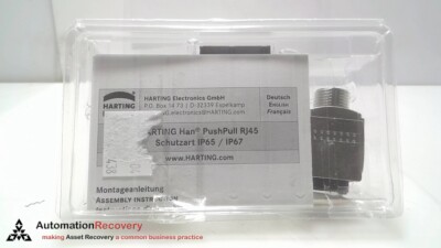 HARTING 09352210501, HAN PUSHPULL RJ45 GENDERCHANGER, NEW #299120