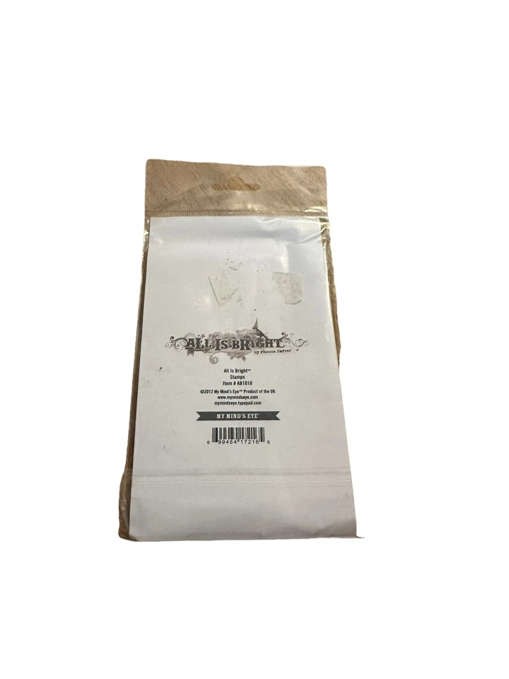 Conjunto de selos My Minds Eye All Is Bright acrílico Natal Noel - Imagem 2 de 4
