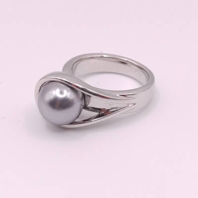   Pierre Lang Ring Fingerring Damenring Dame Perle Zirkonia Stein Silber 238  