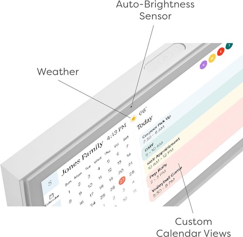Skylight - Calendar: 15 Inch Touchscreen Smart Calendar and Chore Chart - White - Picture 6 of 8