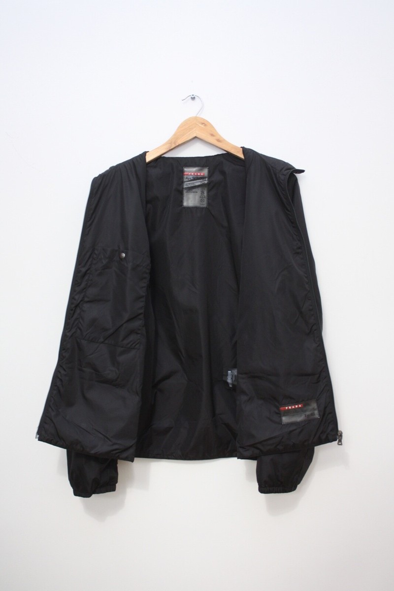 Prada Black Lightweight Men's Jacket 48 Art.SGV732 | eBay Prada Black Lightweight Men's Jacket 48 Art.SGV732 | eBay