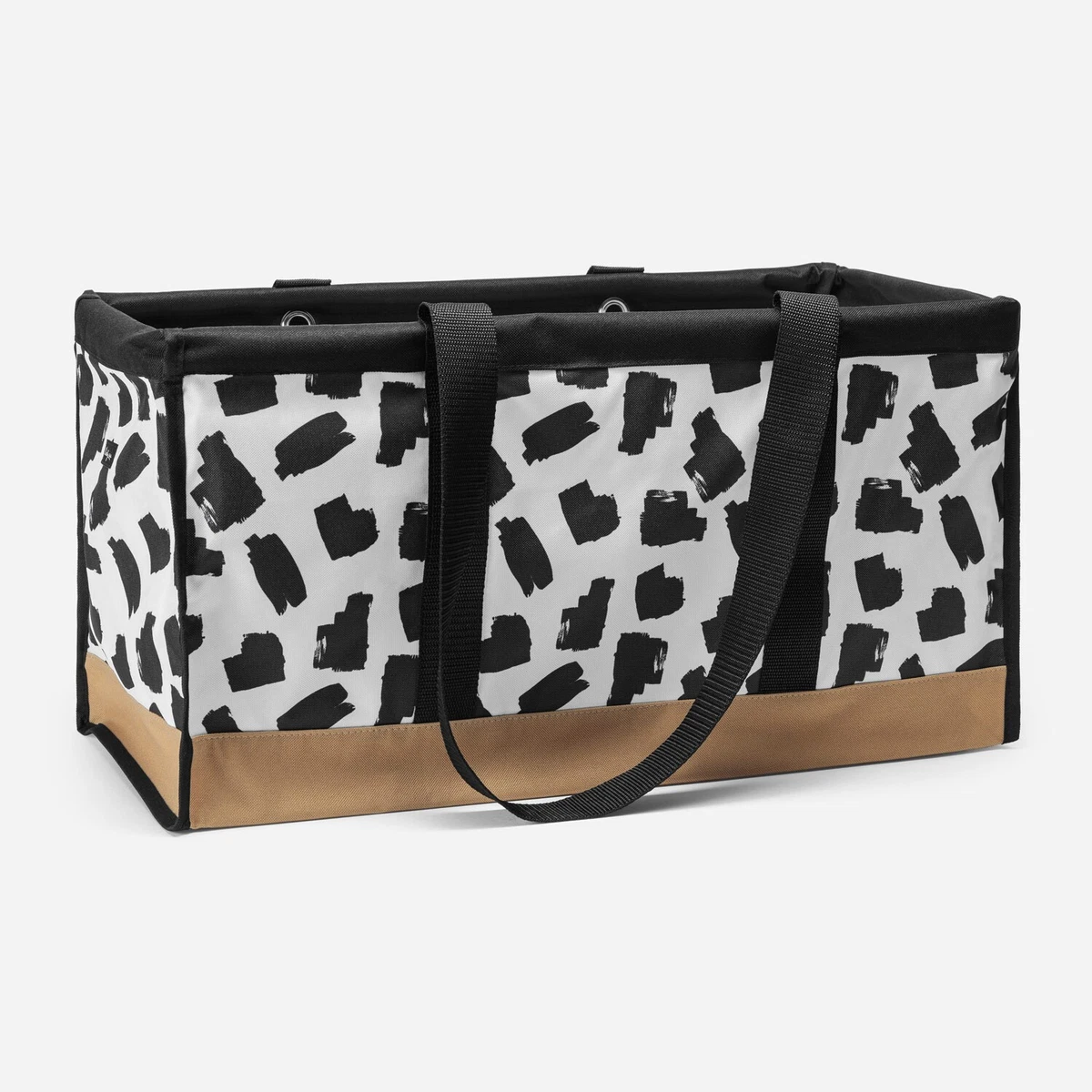 Thirty One LARGE Utility Tote in Ink Blocks NWT