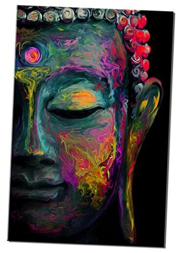Buddha Wall Art for Living Room Abstract Zen Decor 24x36inx1 pcs Buddha-1