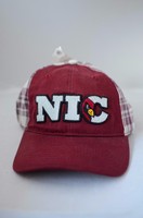 Nic Trucker Hat Baseball Cap Adjustable Cotton Maroon Plaid Nic Trucker Hat Baseball Cap Adjustable Cotton Maroon Plaid