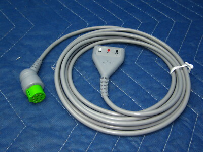 Datex Ohmeda ECG EKG Cavo Cardiocap 5 10 Pin 3 Lead Snap - Foto 8