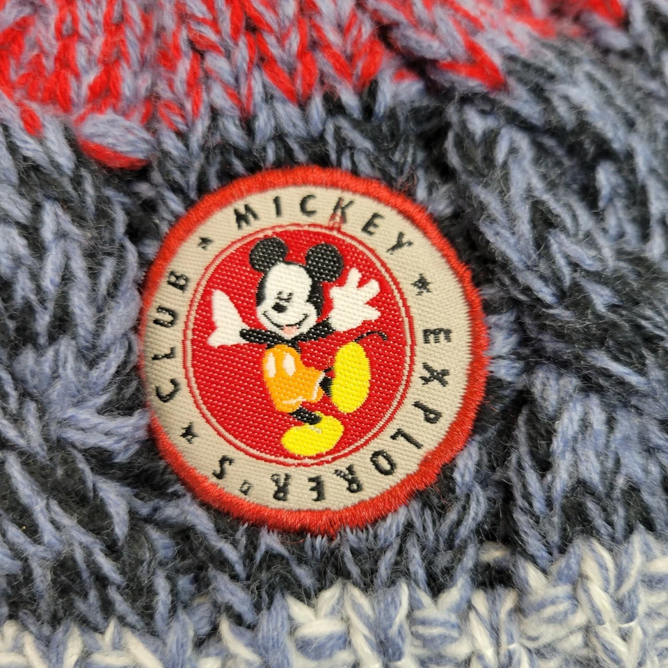 Disney Hat Beanie Cap Kids Mickey Mouse Fleece-Lined Winter Pom Pom 44/45 Baby - Image 2 of 4
