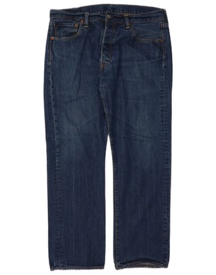 Levi's Herren 501 Straight Jeans W34 L30 dunkelblau Baumwolle DD14