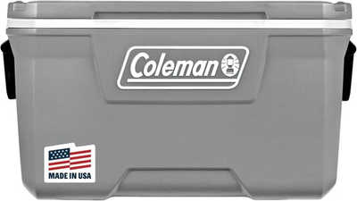 #ad Coleman Rock Gray 70 Quart s Hard Insulated Chest cooler with Drainage Spout $62.21