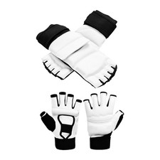 Boxhandschuhe Boxen Taekwondo Karate Halbfinger Faustsch&uuml;tzer Fu&szlig;protektor mit