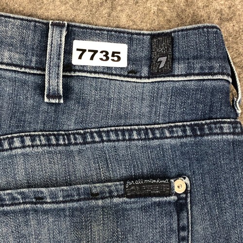 7 For All Mankind Austyn Mens Jeans 40x28 Blue Relaxed Straight Luxe Performance - Picture 12 of 12