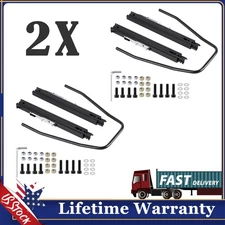 2 Dual Lock Design Car Universal Racing Seat Base Slider Rail Brackets Bucket