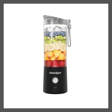 BlendJet 16oz Personal Blender Portable Self-Cleaning Black 2 Orbiter Drinking
