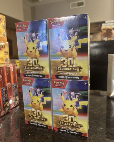 ‼️ 4x Pokemon 30th Anniversary Celebration Booster Bundle IN HAND SHIPS NOW ✅